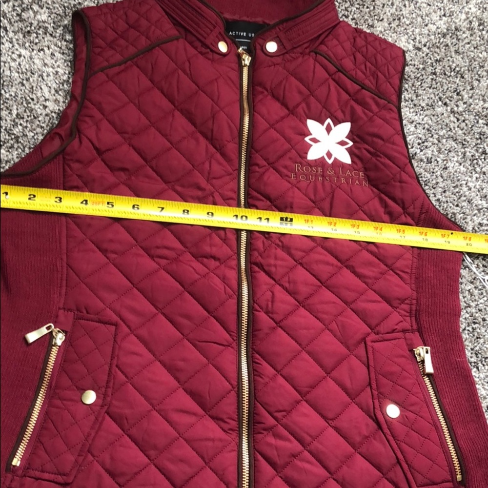 *SOLD* NWT Equestrian Riding Vest-Maroon - Picture 7 of 7